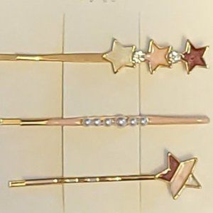 NWOT Set of 3 Fancy Bobby Pins